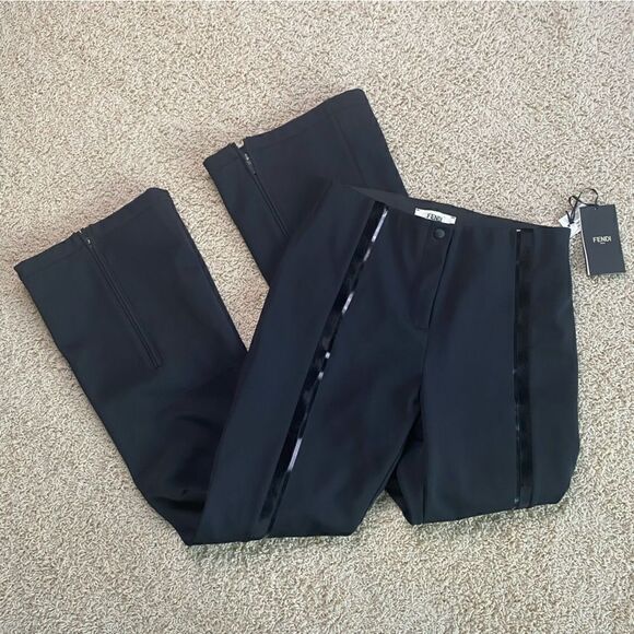 Fendi Ski Tech Pants Trousers OTB Snow Pants Black Logo NWT Skiwear 10 - Picture 1 of 8